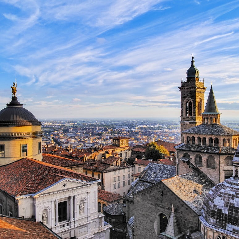Vista panoramica di Bergamo