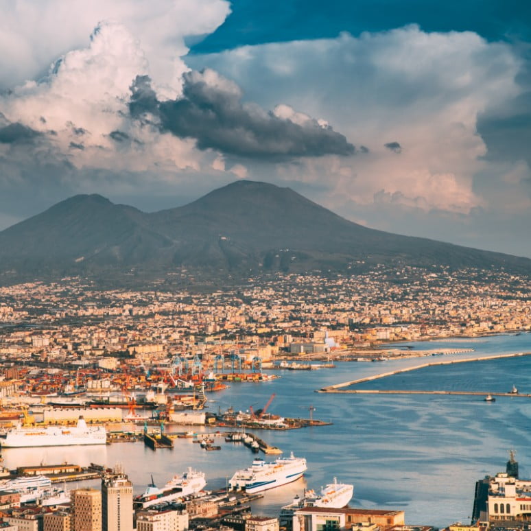 Vista panoramica di Napoli