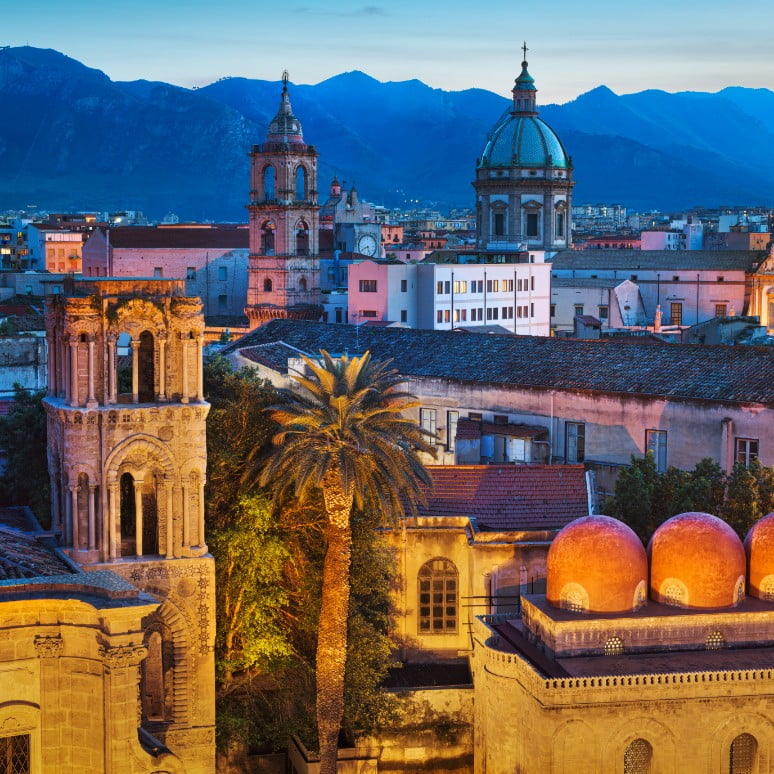 Vista panoramica di Palermo